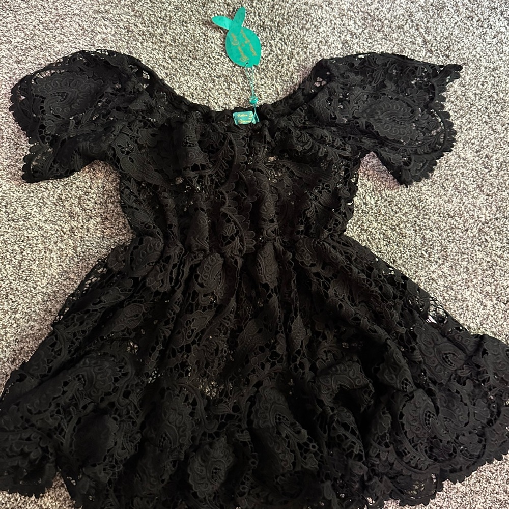 Black Lace Dress swimsuit coverup!